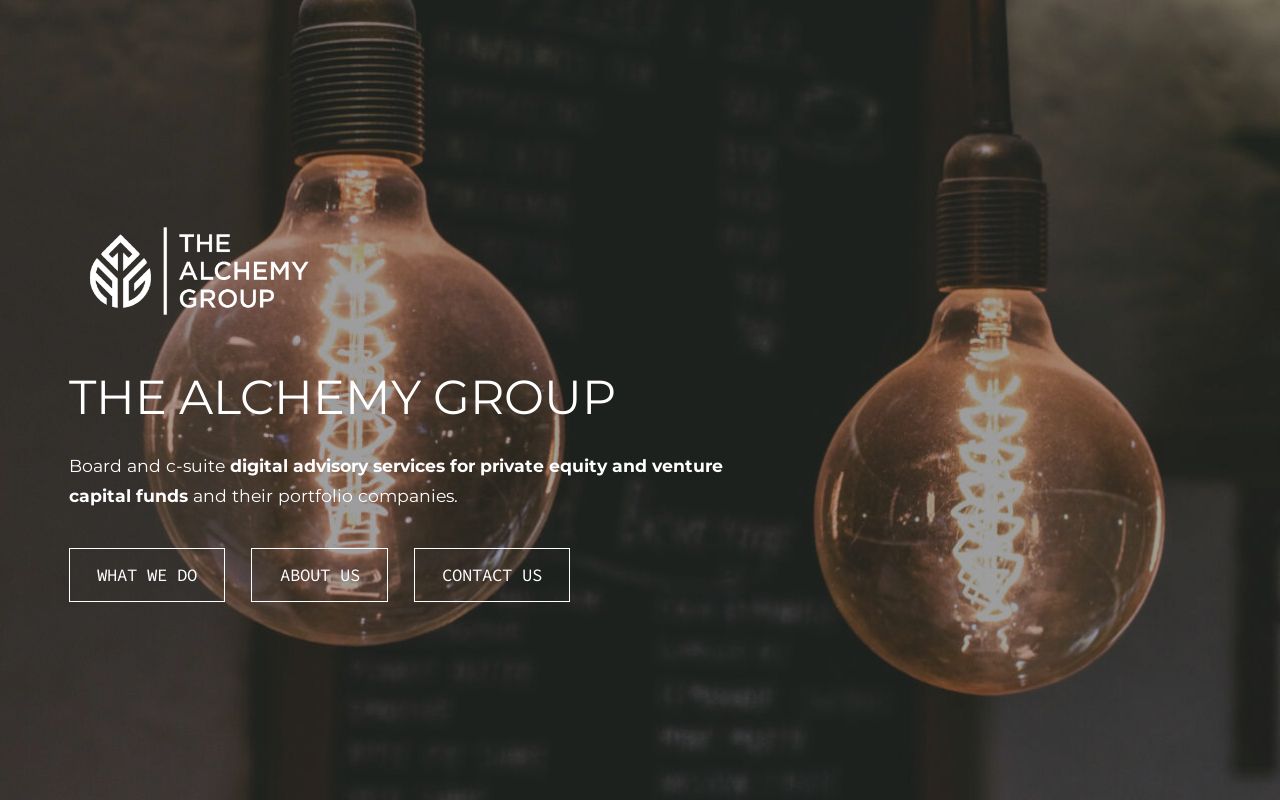 The Alchemy Group Premier Digital Advisory Solutions for Private Equity & Venture Capital Firms